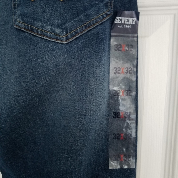 NWT SEVEN7  Co. Men's Jeans Slim Straight 32wx32L - Picture 5 of 11